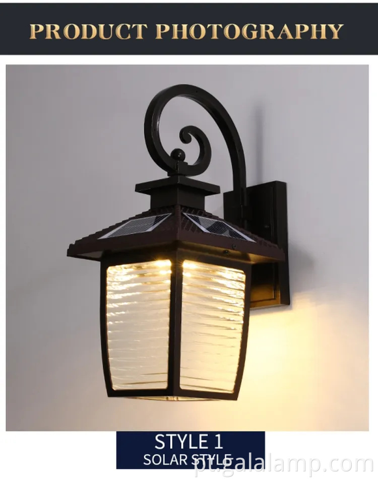 Iluminação de parede impermeável elegante para hotéis e vilas de luxo